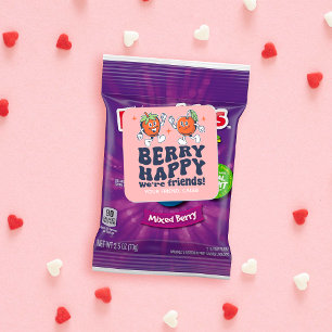 Adesivo Quadrado Berry Happy Somos Amigos, Fruta de Namorados
