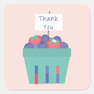 Adesivo Quadrado Berry Sweet Sticker