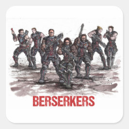 Adesivo Quadrado Berserkers Stickers