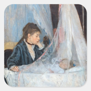 Adesivo Quadrado Berthe Morisot - O Berço / Le Berceau