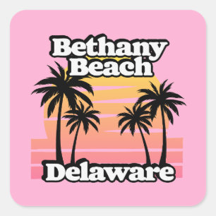 Adesivo Quadrado Bethany Beach Delaware