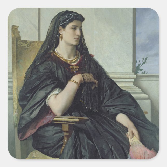 Adesivo Quadrado Bianca Capello, 1864/68 (Frente)
