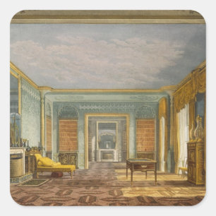 Adesivo Quadrado Biblioteca do rei das vistas do Pavilio real