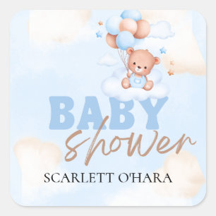 Adesivo Quadrado Bicho-de-floresta, animais de floresta, bébé-verde