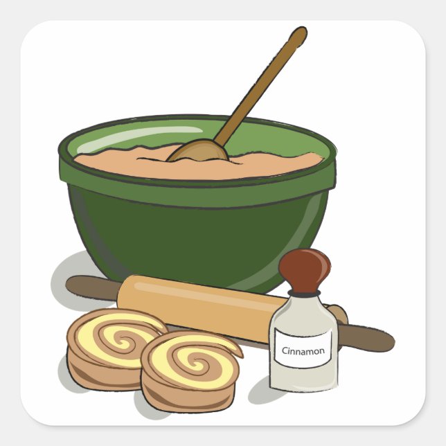 Adesivo Quadrado Bichos de canela (Frente)