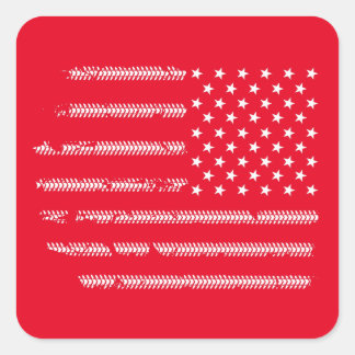 Adesivo Quadrado Bicicleta Andando Bandeira Americana