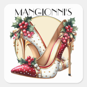 Adesivo Quadrado Bicking It High Heels