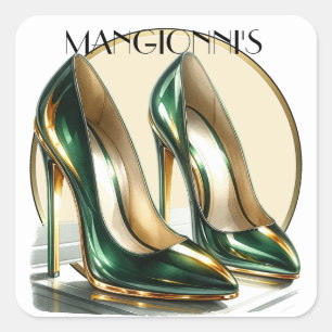 Adesivo Quadrado Bicking It High Heels