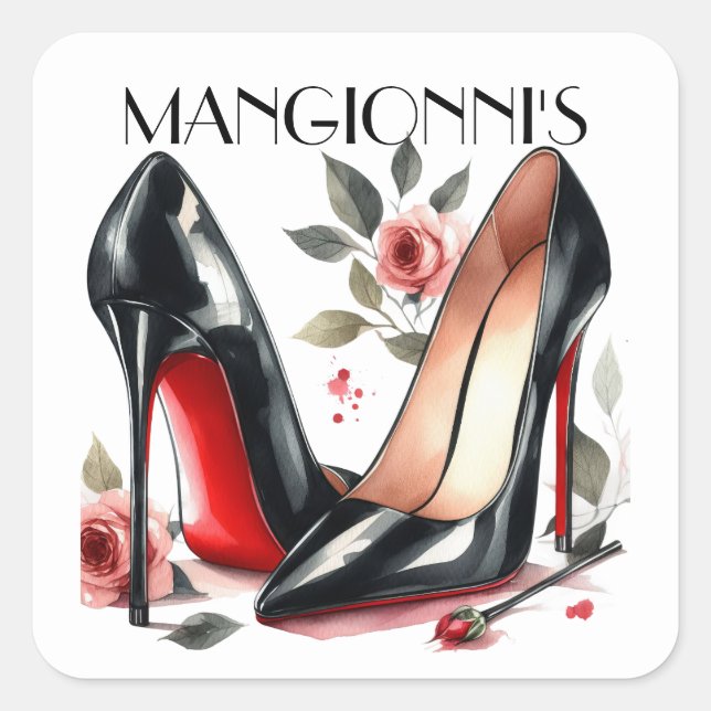 Adesivo Quadrado Bicking It High Heels (Frente)