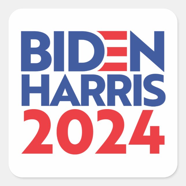 ADESIVO QUADRADO BIDEN HARRIS 2024 (Frente)