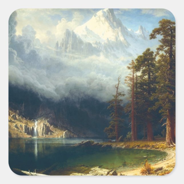 Adesivo Quadrado Bierstadt Monte Corcoran Stickers (Frente)