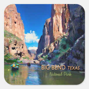 Adesivo Quadrado Big Bend Texas National Park Mariscal Canyon