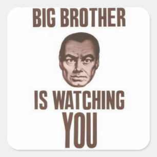 ADESIVO QUADRADO BIG BROTHER