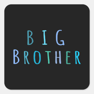 Adesivo Quadrado Big brother no azul