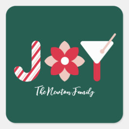 Adesivo Quadrado Big Joy Green Sticker