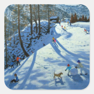 Adesivo Quadrado Big Snowball Zermatt