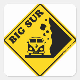 Adesivo Quadrado Big Sur Yellow Bus