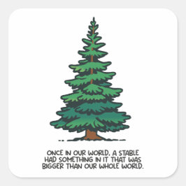 Adesivo Quadrado Bigger than our whole world 2