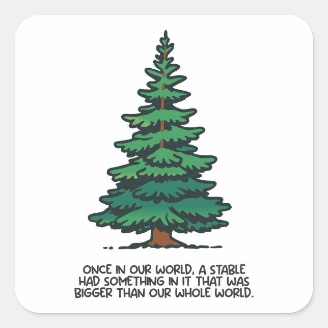 Adesivo Quadrado Bigger than our whole world 2 (Frente)