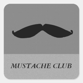 Adesivo Quadrado Bigode