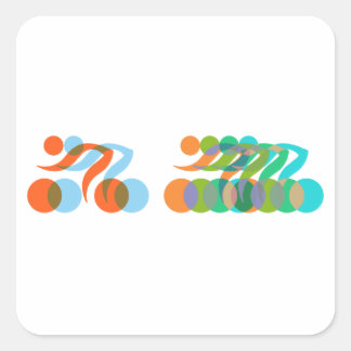 Adesivo Quadrado Biker anormal