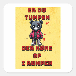 Adesivo Quadrado bil advarsel