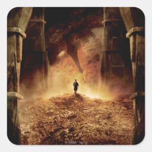 Adesivo Quadrado BILBO BAGGINS™ nos olhos do SMAUG™