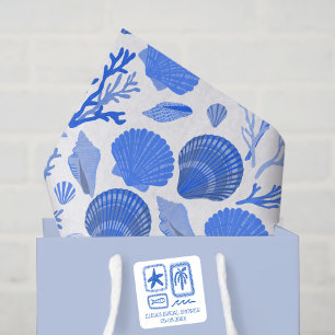 Adesivo Quadrado Bilhetes de Amor da Praia Sea Cute Encomenda Perso