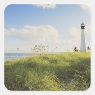 Adesivo Quadrado Bill Baggs Cape Florida Lighthouse, Bill Baggs