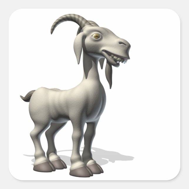 Adesivo Quadrado Billy Goat Stickers (Frente)