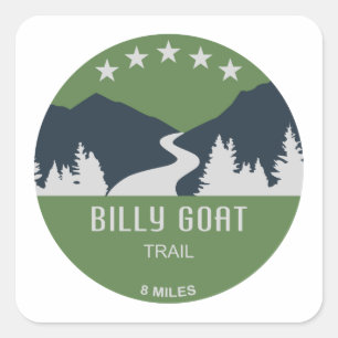 Adesivo Quadrado Billy Goat Trail Maryland