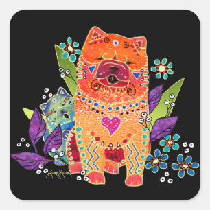 Adesivo Quadrado BINDI: vinhetas quadradas lisas para a masca