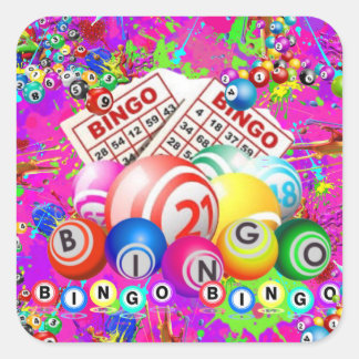 Adesivo Quadrado BINGO BINGO Criado Por CBDOilPrincess