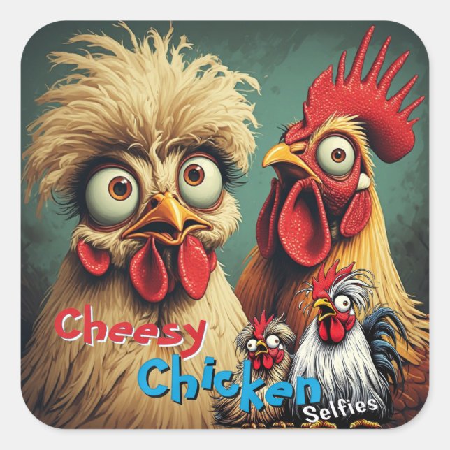 Adesivo Quadrado “Birb Energy” Mike & Mandy Selfie Sticker (Frente)