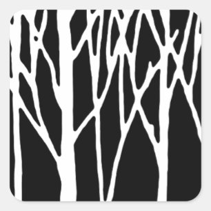 Adesivo Quadrado Birch Forest por Leslie Peppers