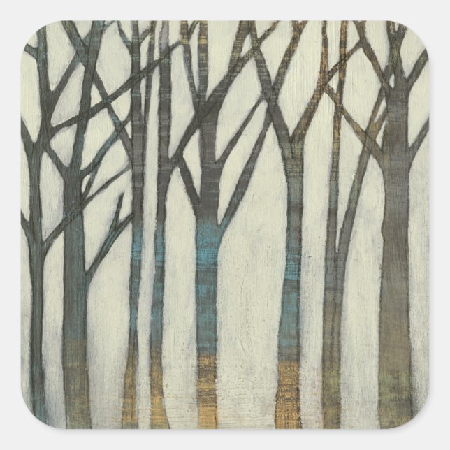Adesivo Quadrado Birch Line I (Frente)