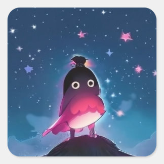 Adesivo Quadrado Bird Boy