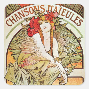 Adesivo Quadrado Bird Goddese