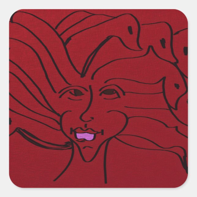 Adesivo Quadrado Bird Guardian Square Stickers (Frente)