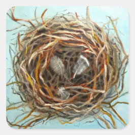 Adesivo Quadrado Bird Nest Sticker