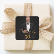 Birthday party photo cheers gold