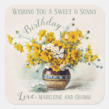 Birthday Sweet & Sunny De Longpre Flores CC1015