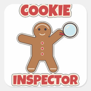 Adesivo Quadrado Biscoito Inspetor Favo de Mel Natal Bolos