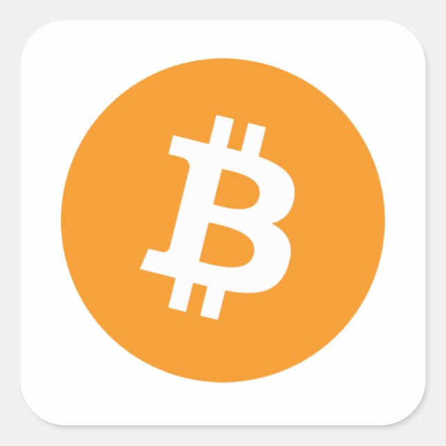 Adesivo Quadrado Bitmoney (Frente)