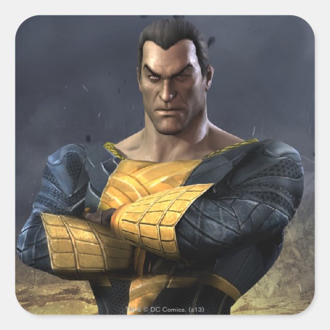 Adesivo Quadrado Black Adam (Frente)