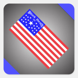 Adesivo Quadrado Black Death 77 - Freed Em