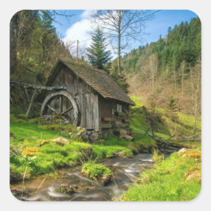 Adesivo Quadrado Black Forest Grist Mill Alemanha