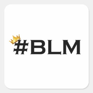 Adesivo Quadrado Black Lives Importam Presente, BLM UNISEX, MULHERE