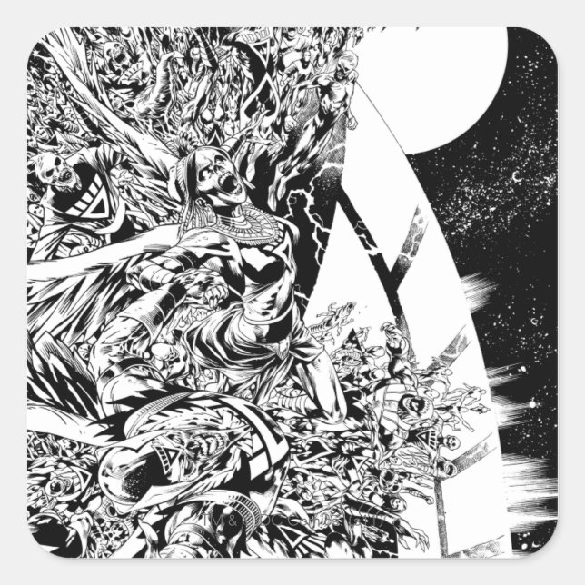 Adesivo Quadrado Blackest Night Group e Moon 2 (Frente)