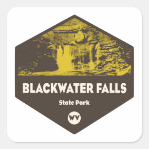 Adesivo Quadrado Blackwater Falls State Park West Virginia